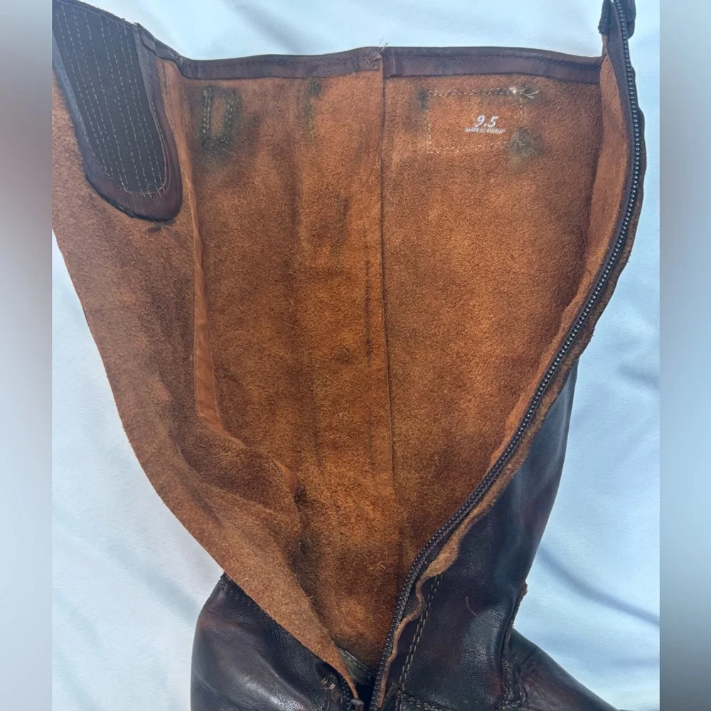Bed Stu brown knee high boots size 9.5 leather tall - Picture 8 of 8